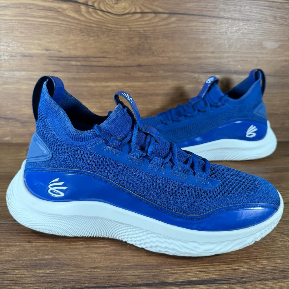 Curry Flow 8 Under Armour Basketball Shoes‎ Men’s Size 12 Blue Athletic Sneakers